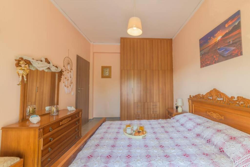 Bright Newly Renovated Apt Near Beach & Center+Ac Anemomylos ภายนอก รูปภาพ