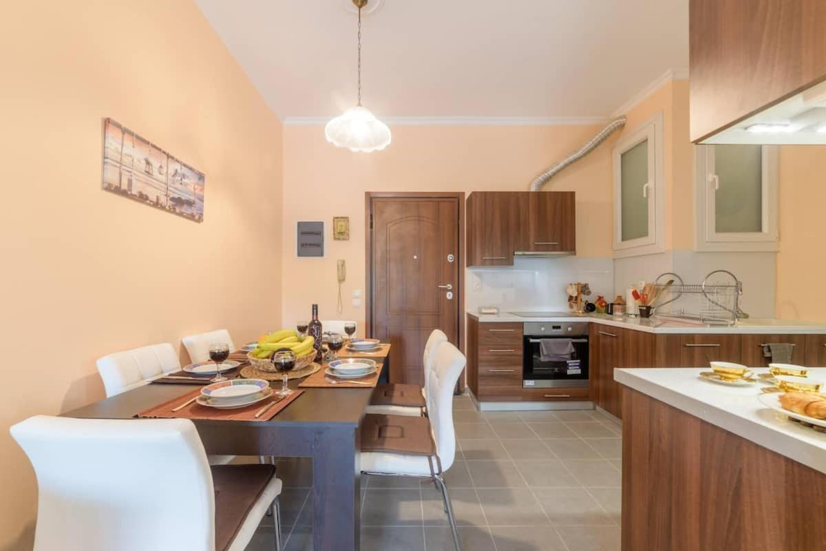 Bright Newly Renovated Apt Near Beach & Center+Ac Anemomylos ภายนอก รูปภาพ