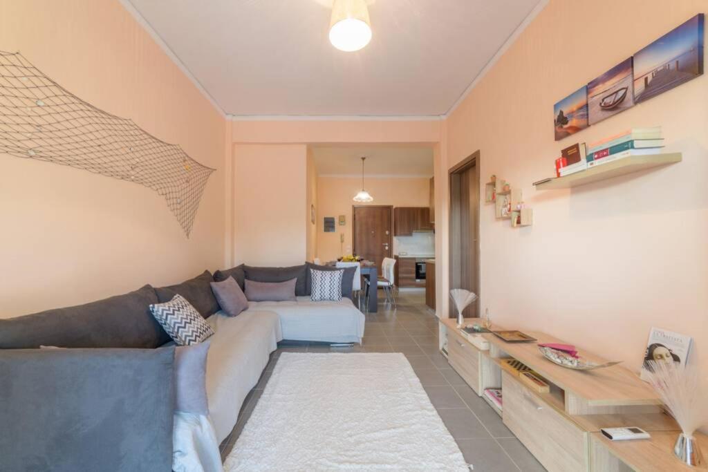 Bright Newly Renovated Apt Near Beach & Center+Ac Anemomylos ภายนอก รูปภาพ